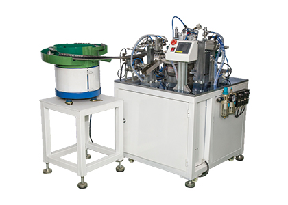 溫控開關自動碰焊鉚接機 （自動鎖螺絲機,自動裝配機,自動組裝機,自動插針機,自動插片機,自動鉚壓機,自動測試機,自動鉚銀觸點機）